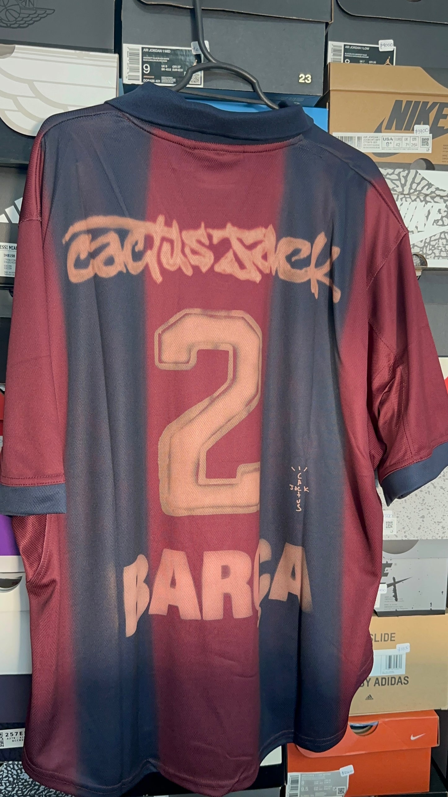 Jersey FC Barcelona x Travis Scott 2000-01 Skeleton Remake