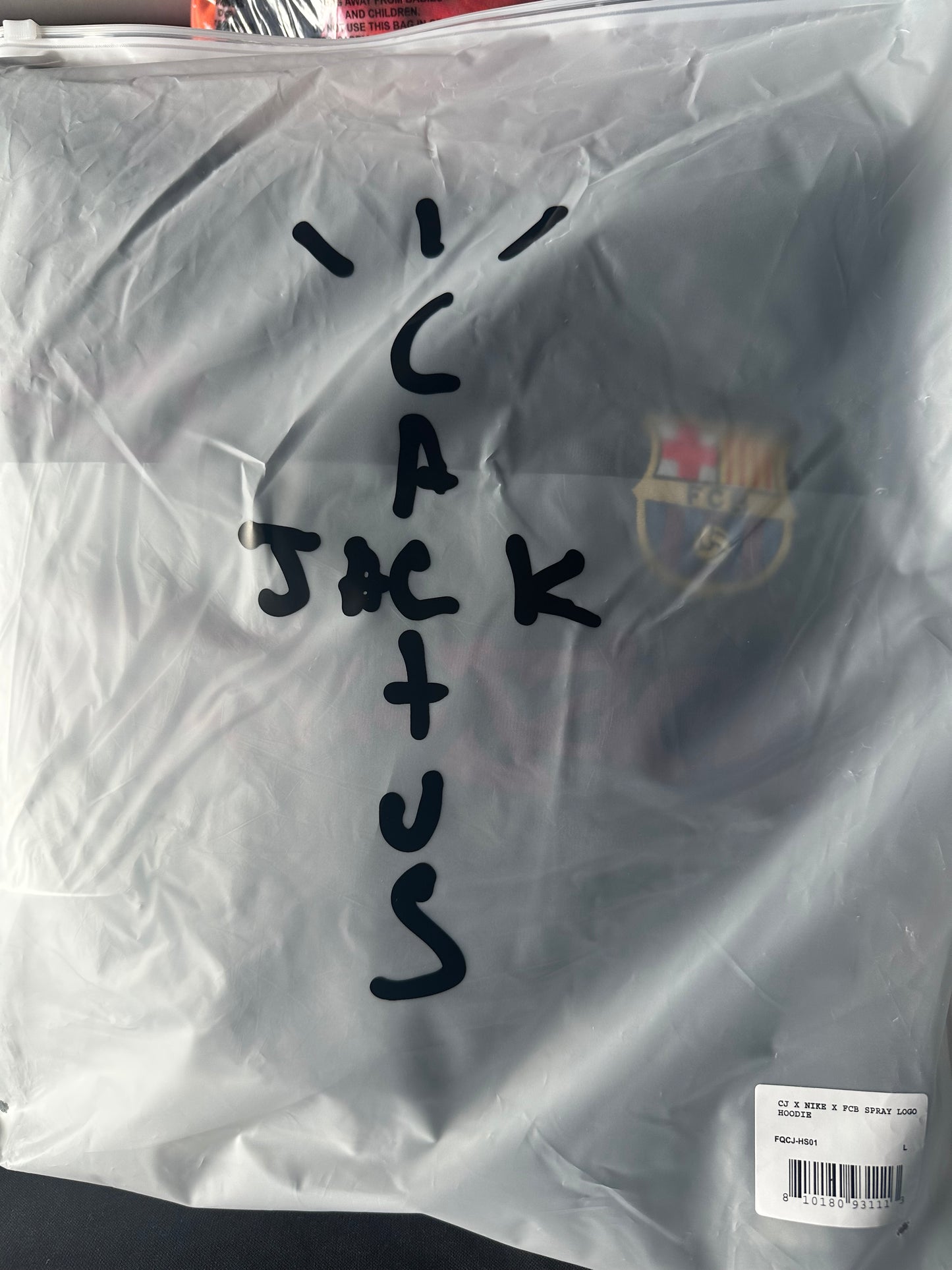 Jersey FC Barcelona x Travis Scott 2000-01 Skeleton Remake