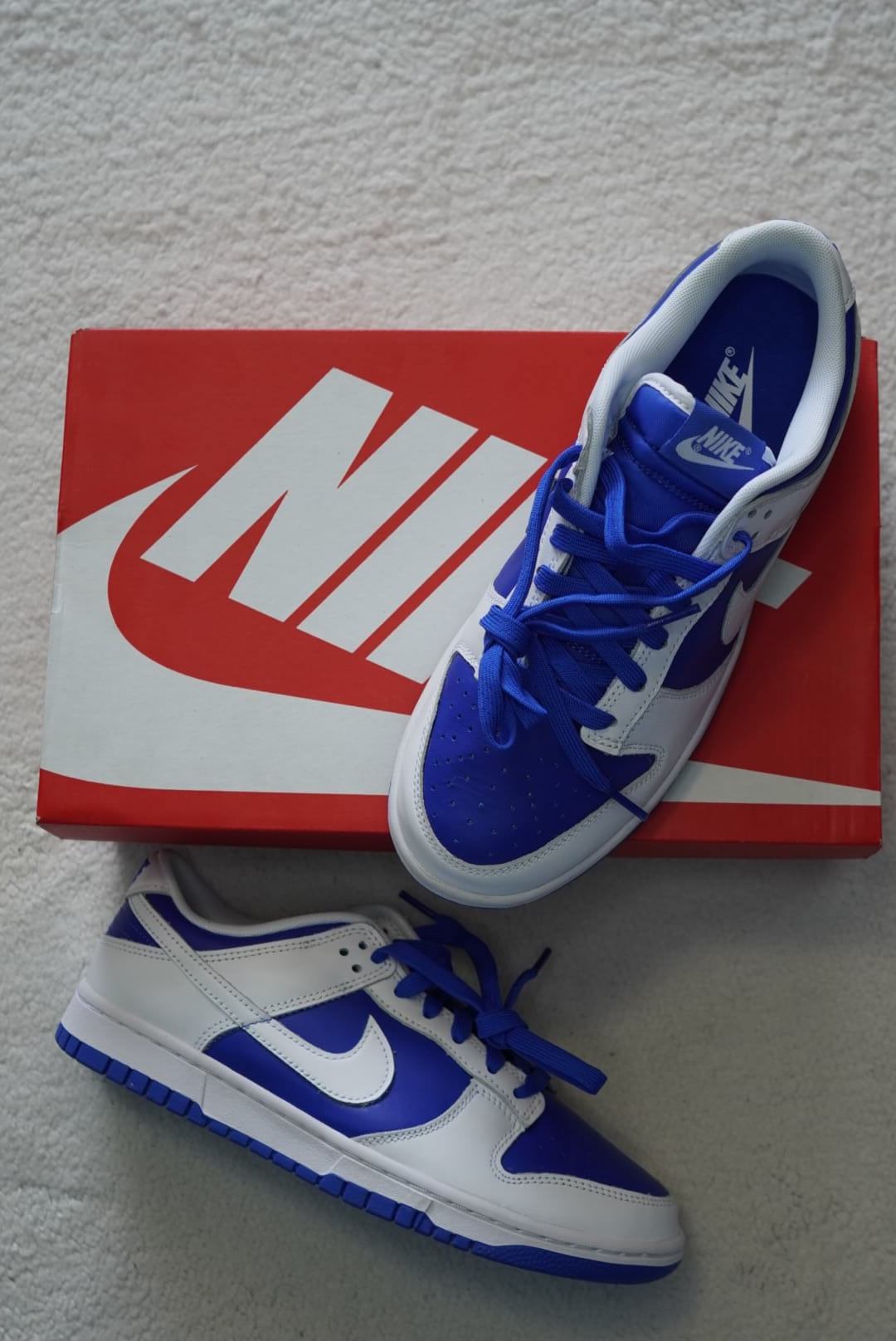 Sneakers Nike Dunk Low Retro 'Racer Blue'. Talla 26 cms