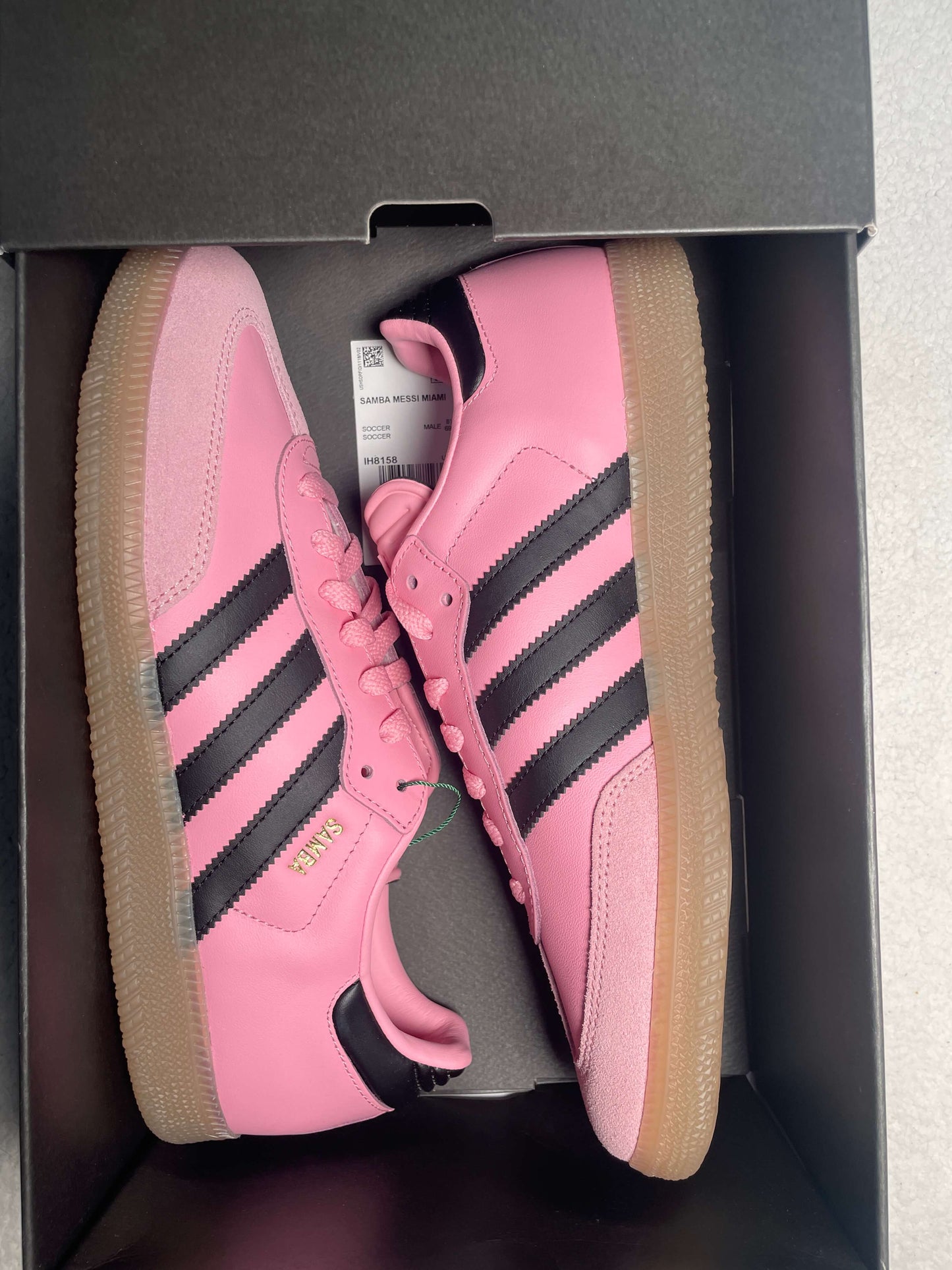 Sneakers Adidas Samba Inter de Miami CF Messi Pink. Talla 27 csm
