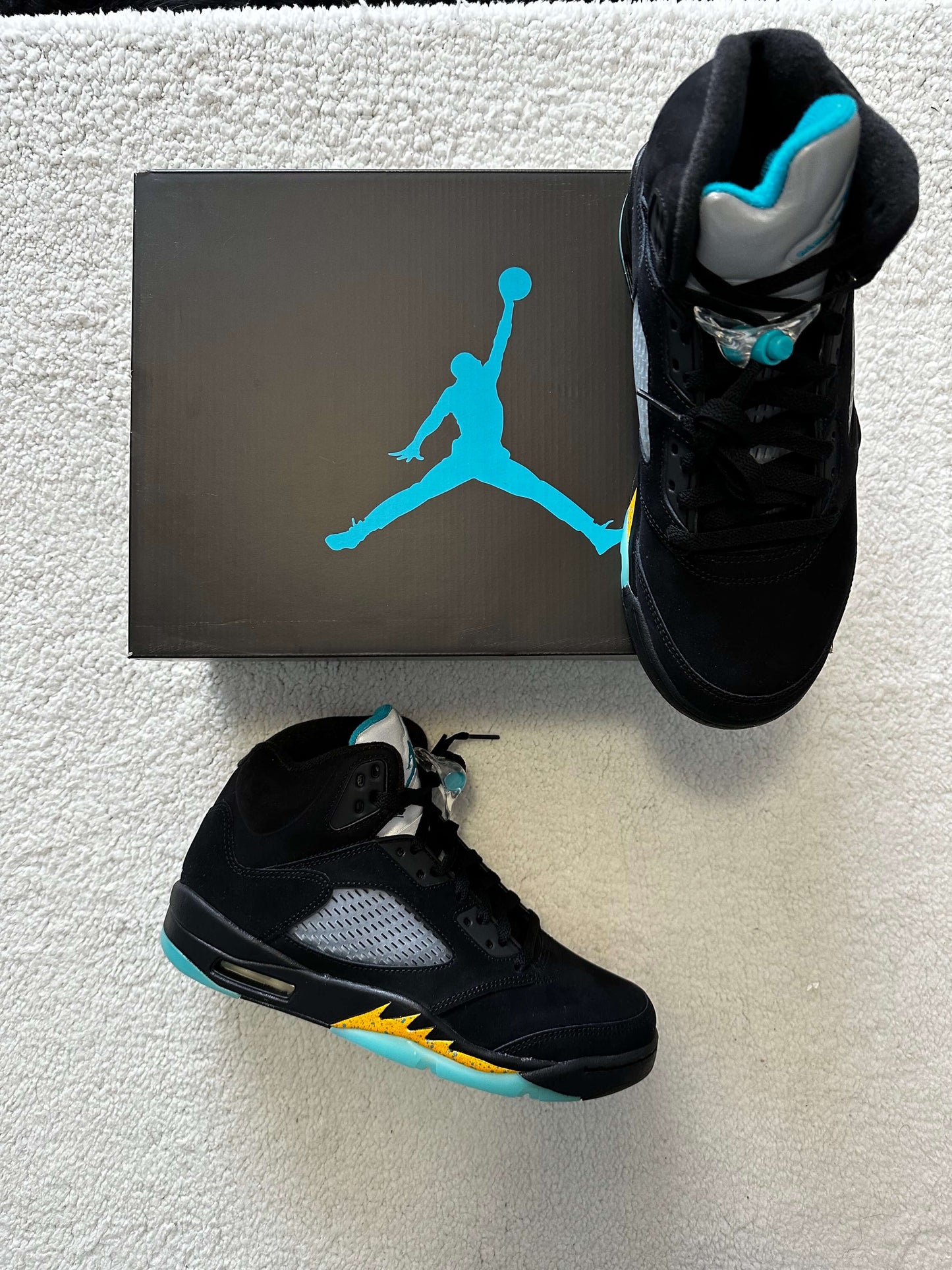 Sneakers Nike Air Jordan 5 Aqua. Talla 26 cms