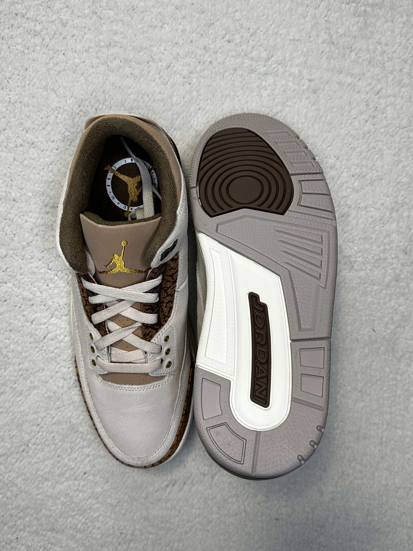 Sneakers Air Jordan 3 Retro Palomino. Talla 27 cms