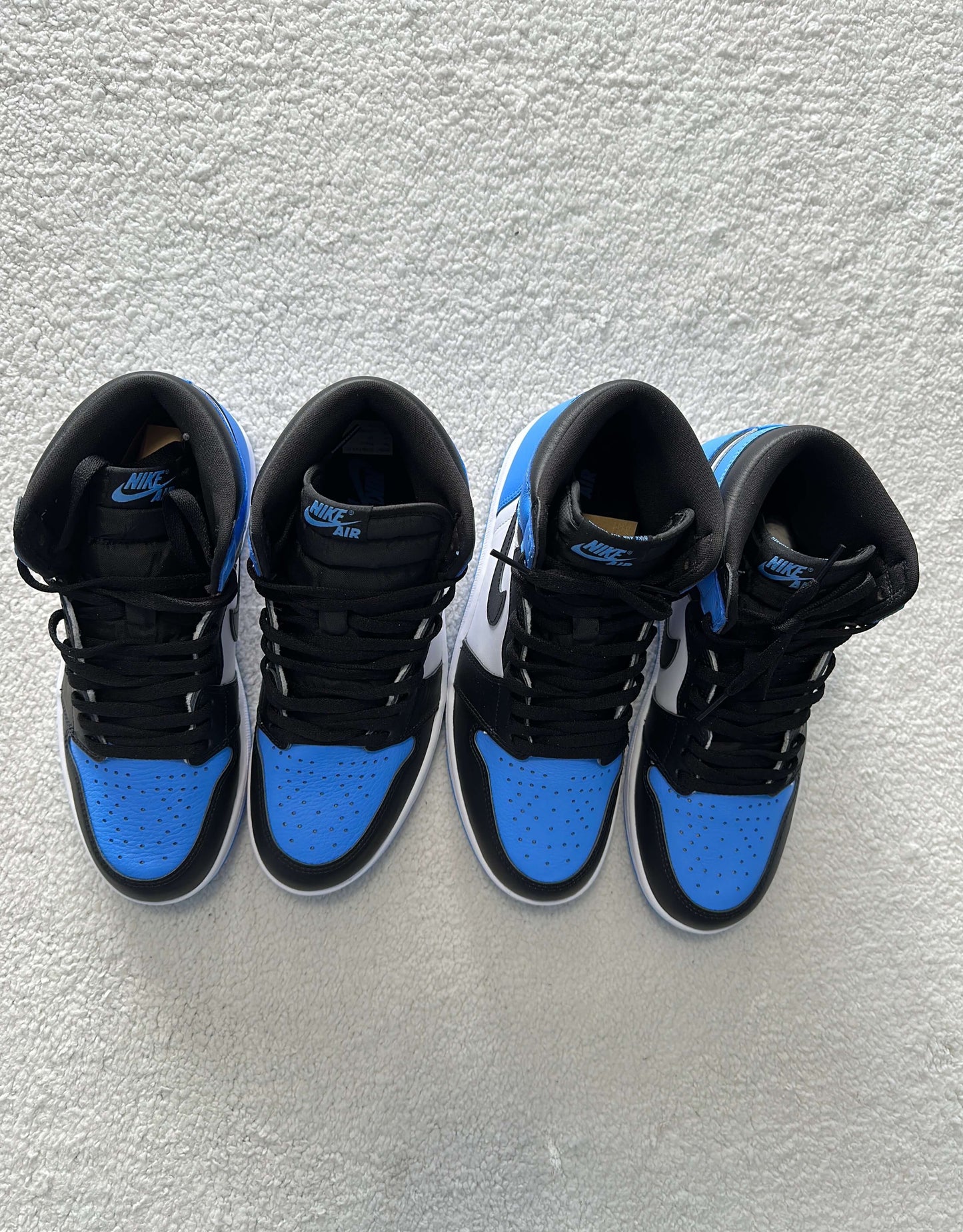 Sneakers Nike Air Jordan 1 High Retro OG 'UNC Toe'. Talla 27 centimetros