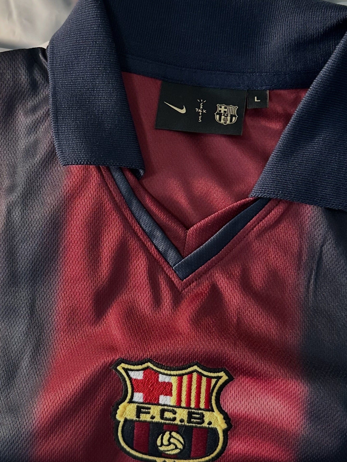 Jersey FC Barcelona x Travis Scott 2000-01 Skeleton Remake