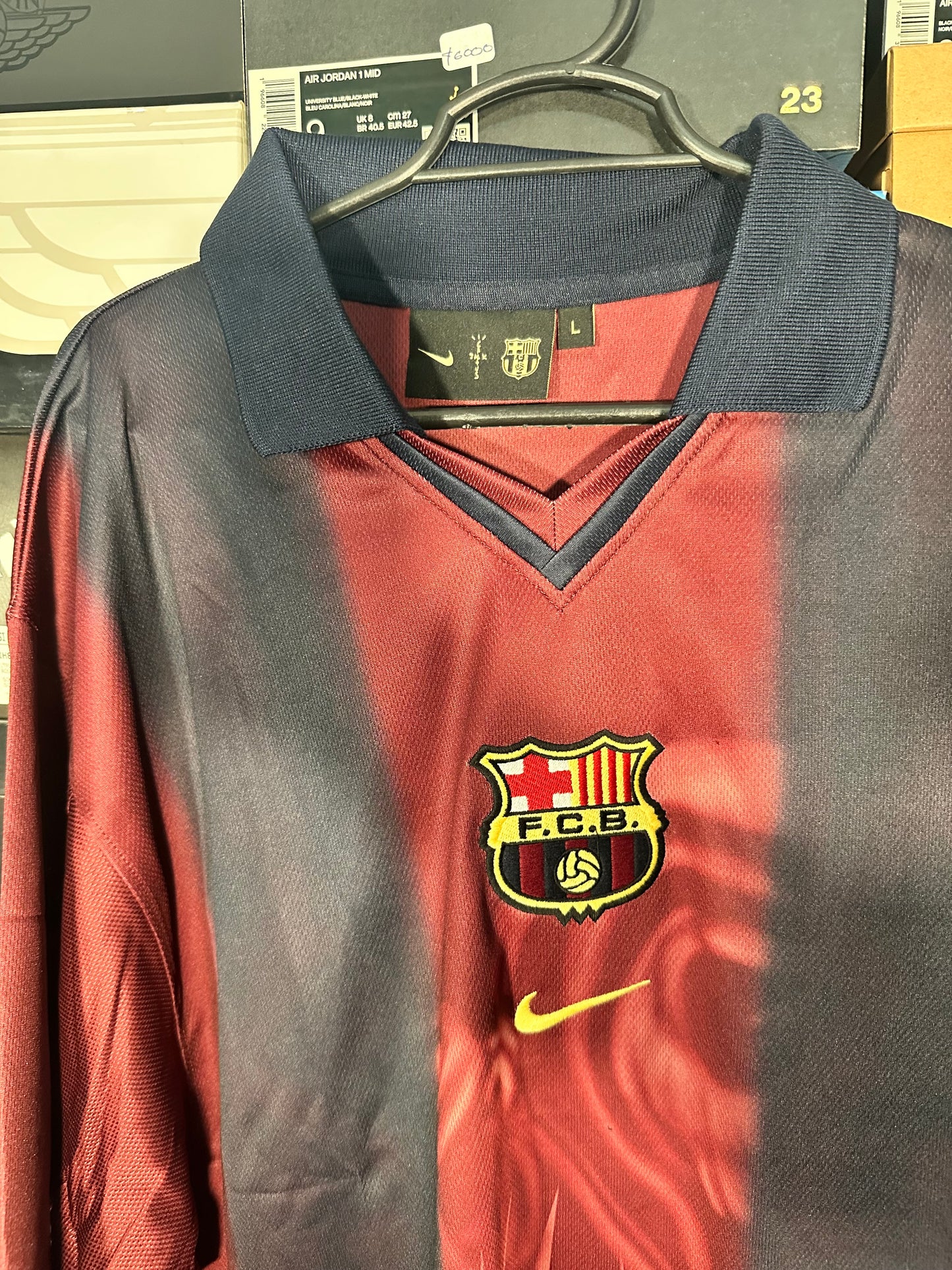 Jersey FC Barcelona x Travis Scott 2000-01 Skeleton Remake