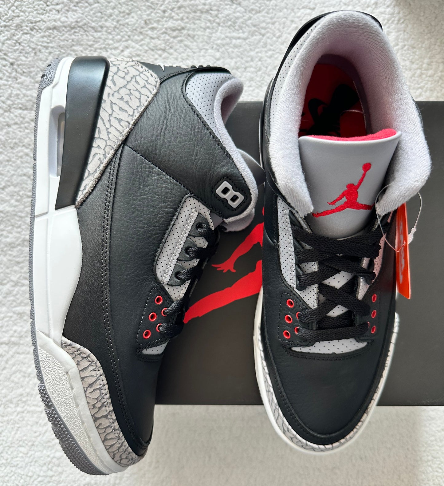 Air Jordan 3 Retro Black Cement. Talla 27 cms