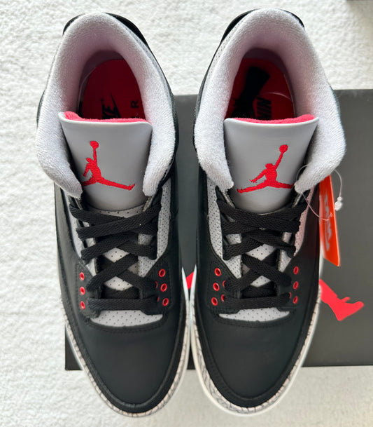 Air Jordan 3 Retro Black Cement. Talla 27 cms