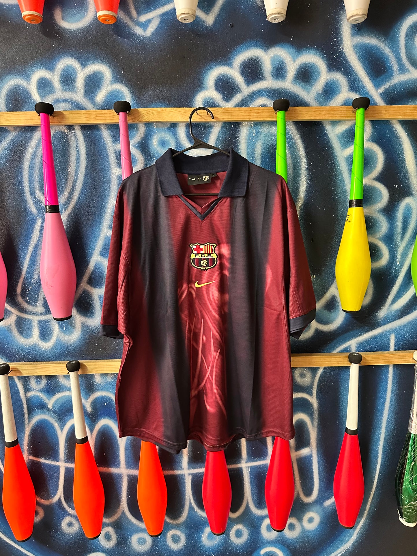 Jersey FC Barcelona x Travis Scott 2000-01 Skeleton Remake