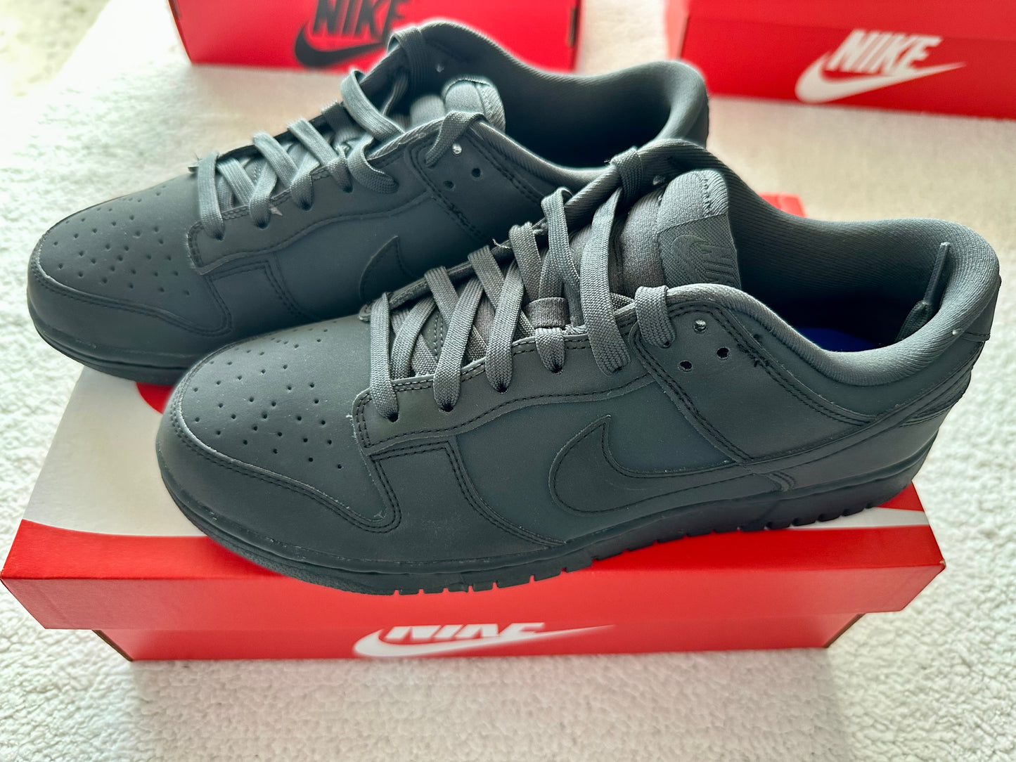 NIke Dunk Low Black and Anthracite. Talla 27 cms