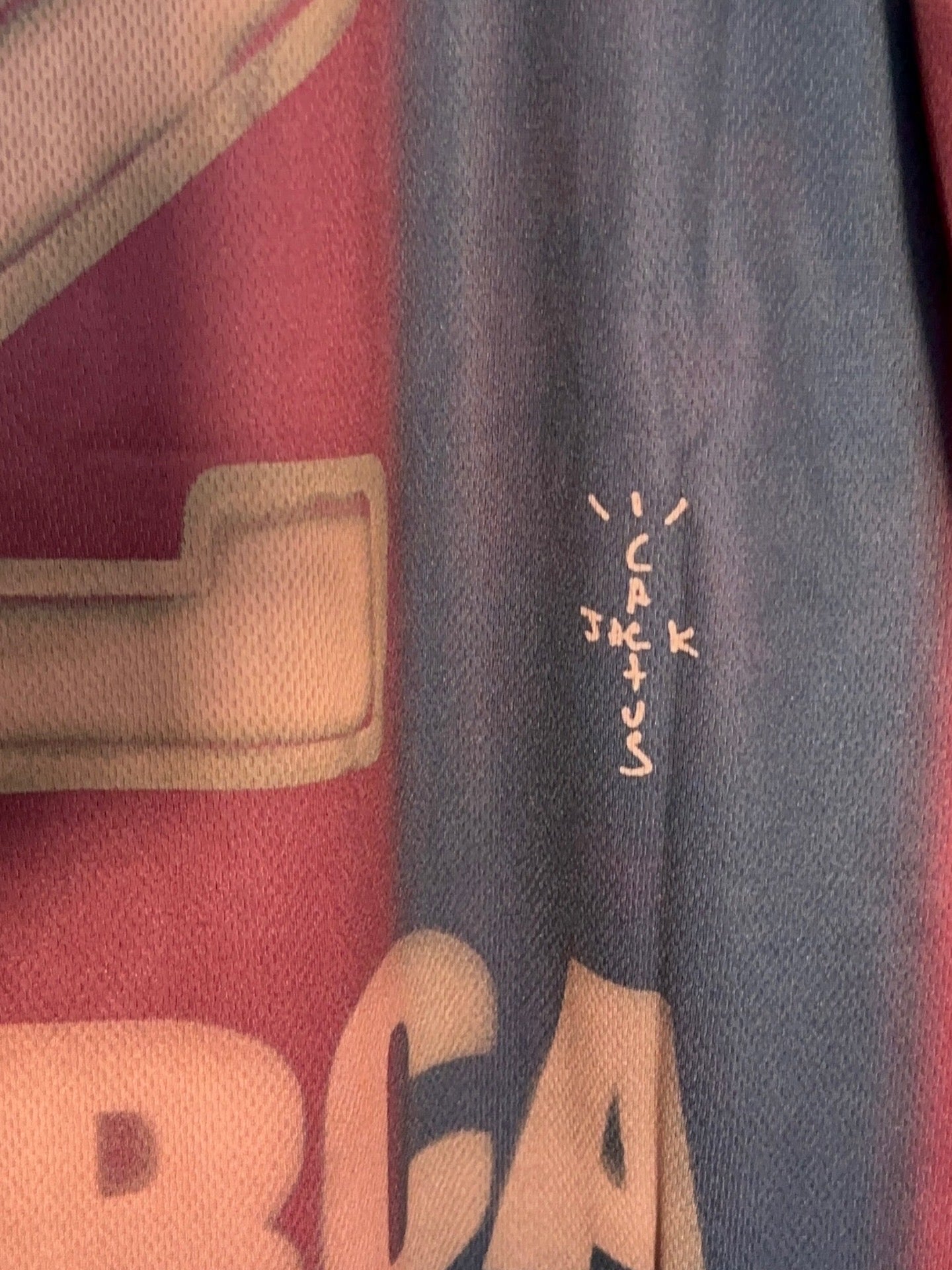Jersey FC Barcelona x Travis Scott 2000-01 Skeleton Remake