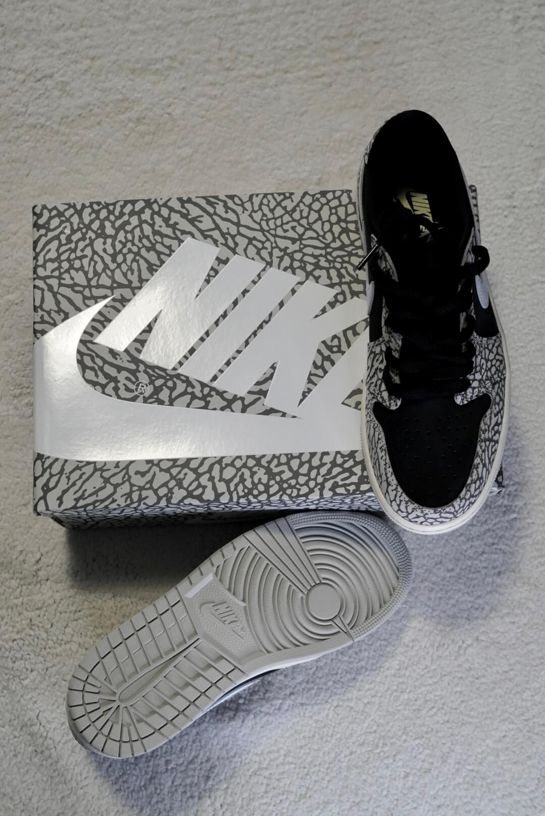 Sneakers Nike Air Jordan 1 Retro Low 'Elefant Print'. Talla 26 centimetros