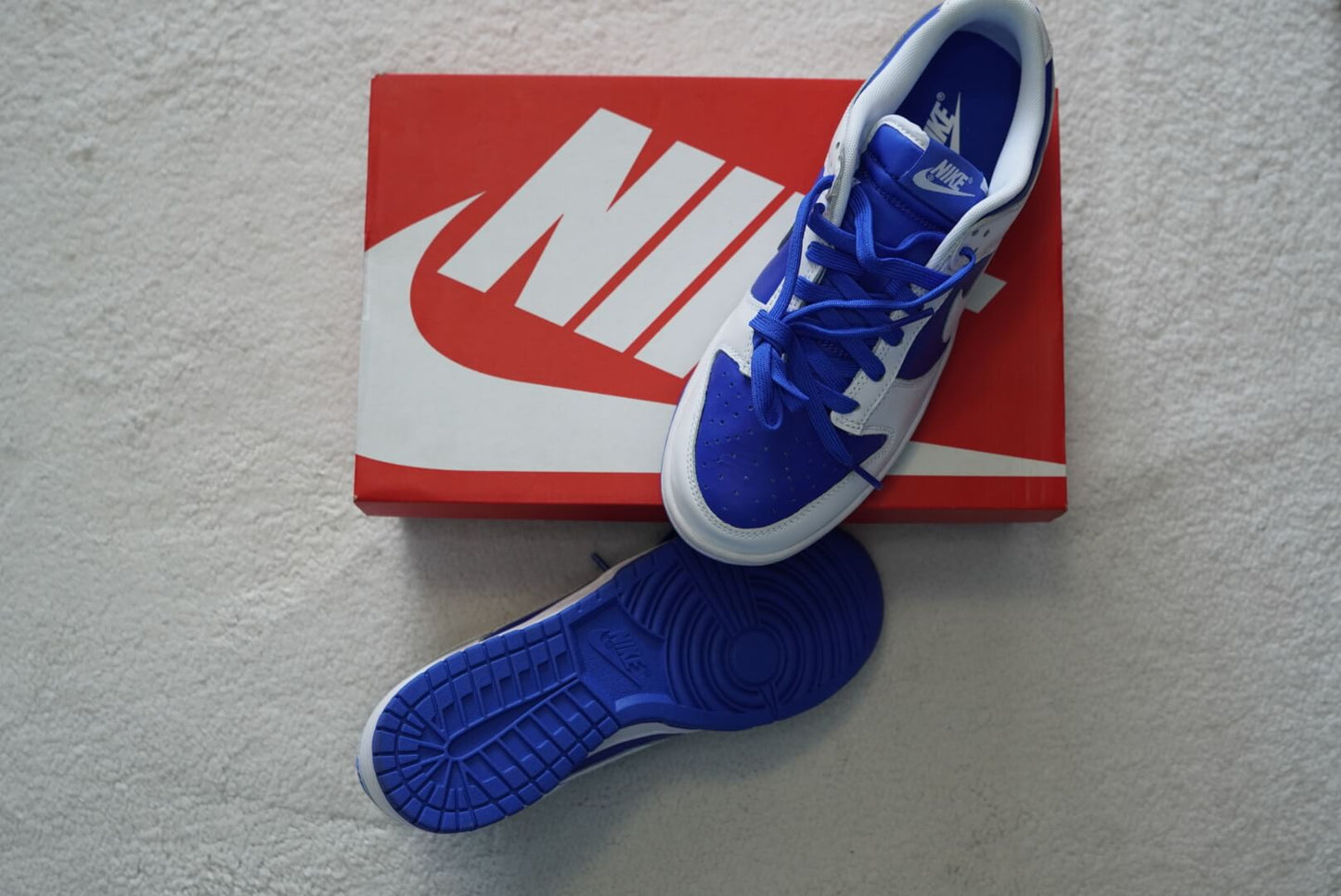 Sneakers Nike Dunk Low Retro 'Racer Blue'. Talla 26 cms