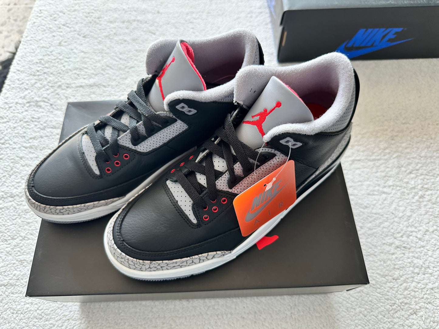 Air Jordan 3 Retro Black Cement. Talla 27 cms