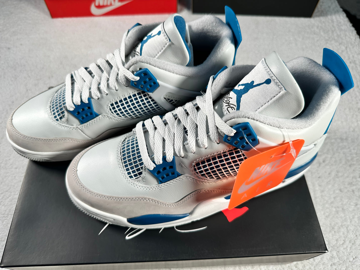Air Jordan 4 Retro Azul Industrial. Talla 27 cms