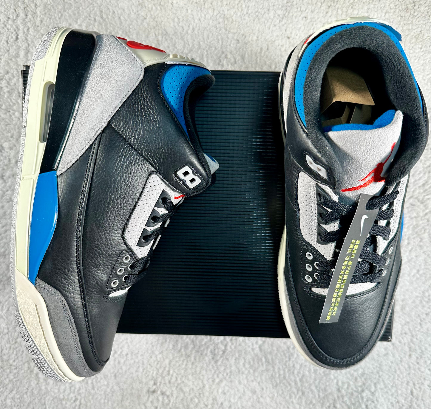Nike Air Jordan 3 Retro Rare Aire. Talla 25 cms
