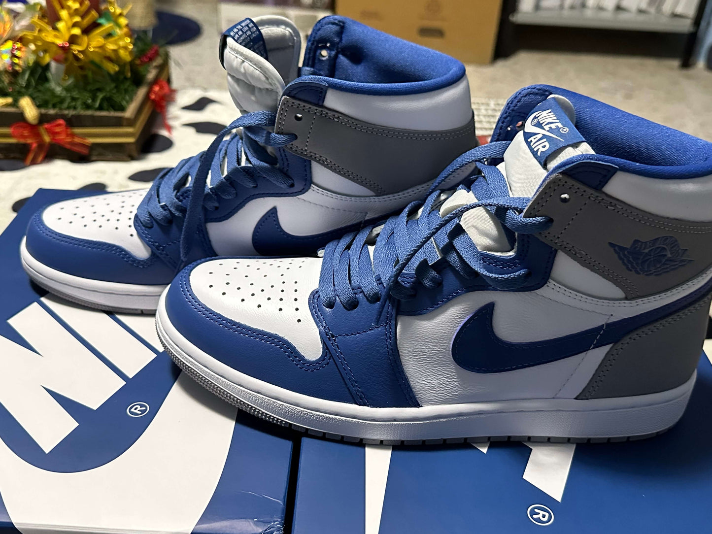 Sneakers Nike Air Jordan 1 True Blue Retro High OG Talla 26 cms.