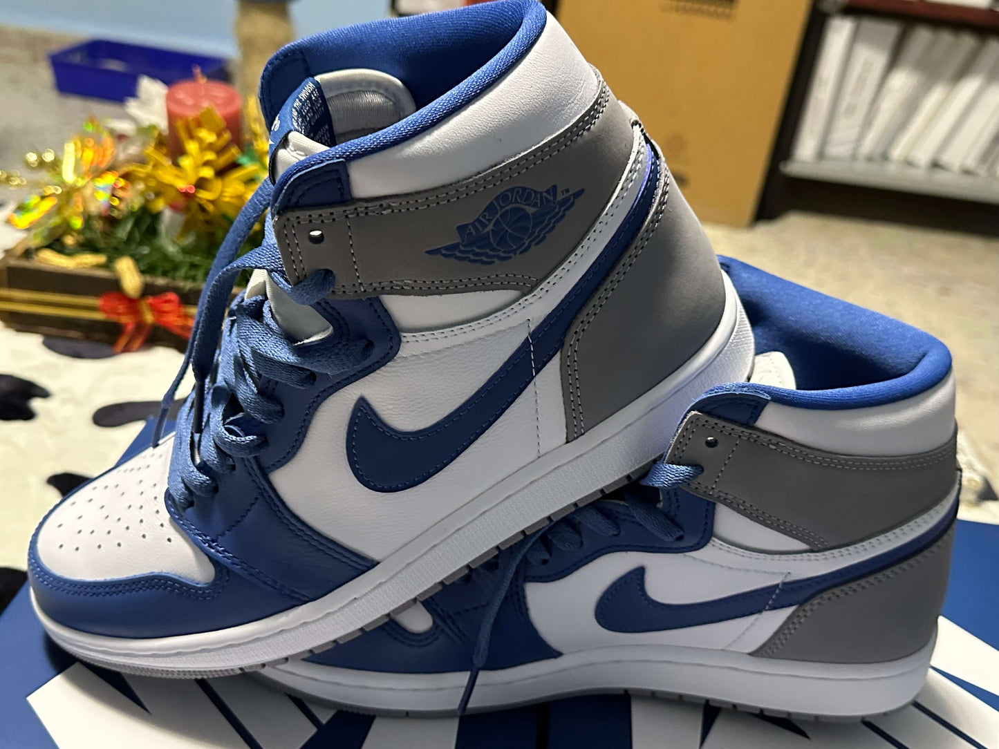 Sneakers Nike Air Jordan 1 True Blue Retro High OG Talla 26 cms.